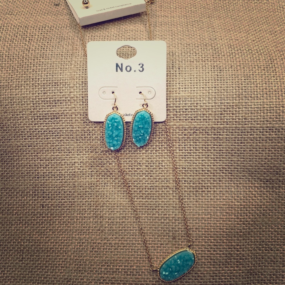 Kendra Scott inspired necklace and earrings